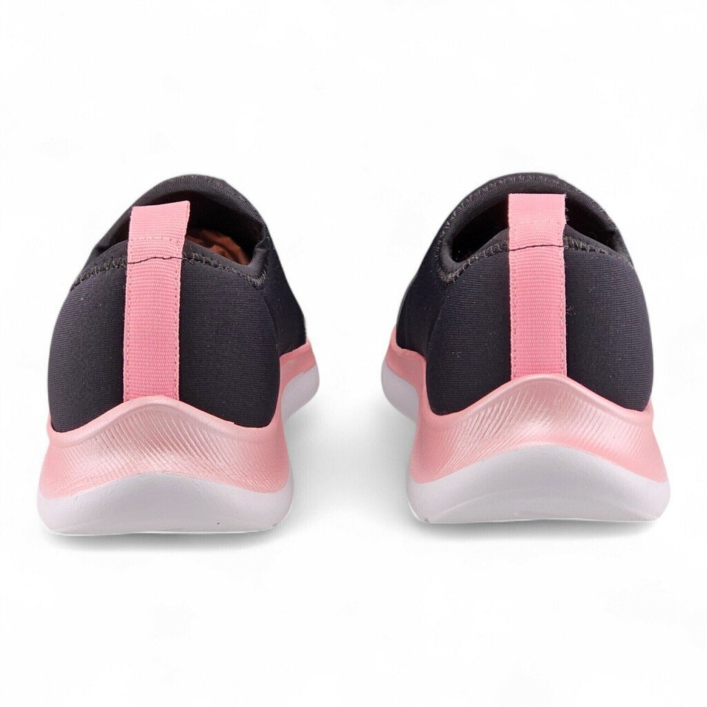 Tênis Infantil Menina Bibi Slip On Rosa Elastano Respirável Versátil Moderno - 1167422 Preto 5