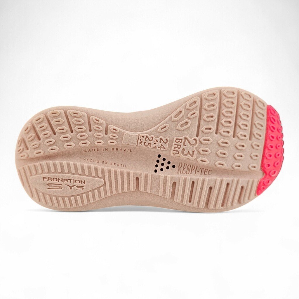 Tênis Infantil Menina Kidy Energy Respitec Elástico - 411172 Rosa 5