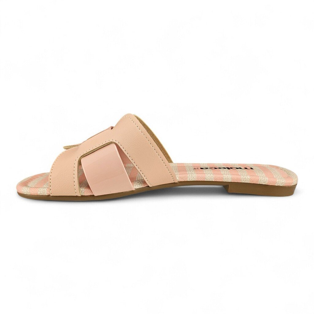 Tamanco Feminino Moleca Napa Turim Verniz SL Listra - 5435653 Rosa 2