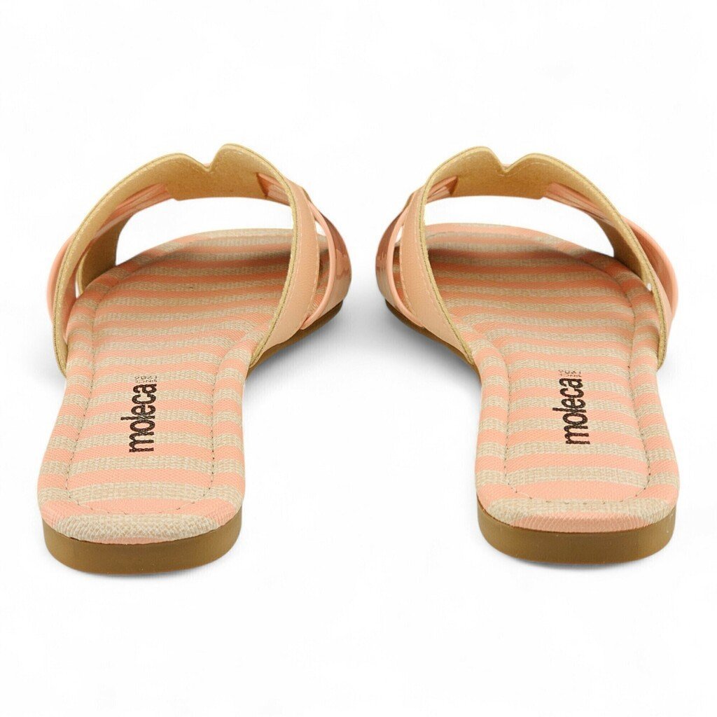 Tamanco Feminino Moleca Napa Turim Verniz SL Listra - 5435653 Rosa 4