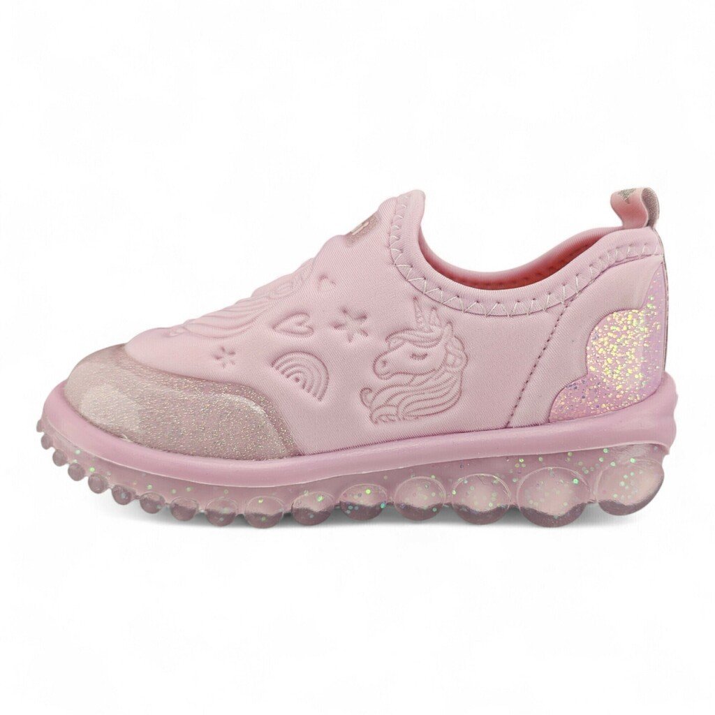 Tênis Infantil Menina Bibi Slip On Glitter Unicórnio Roller 2 0 Lilás Confortável - 1155360 Rosa 2