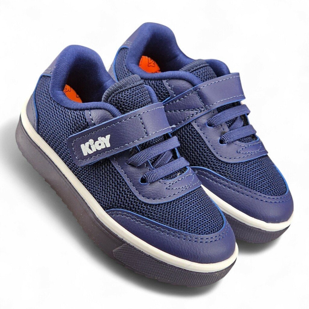 Tênis Infantil Menino Kidy Elástico Velcro Trabalhado Furinhos - 3131028 Azul Marinho 2