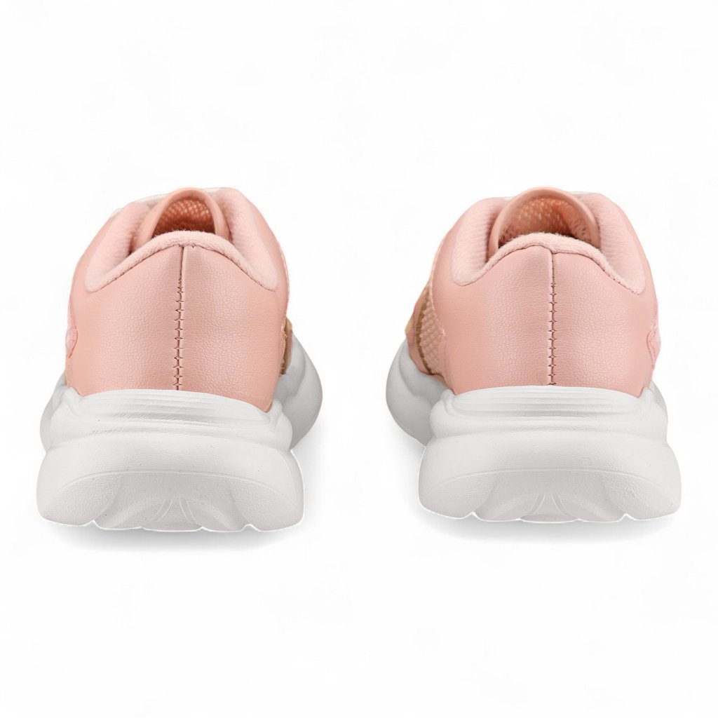 Tênis Feminino Molekinha Cadarc Elástico Detalhe Coração - 2738103 Rosa 4