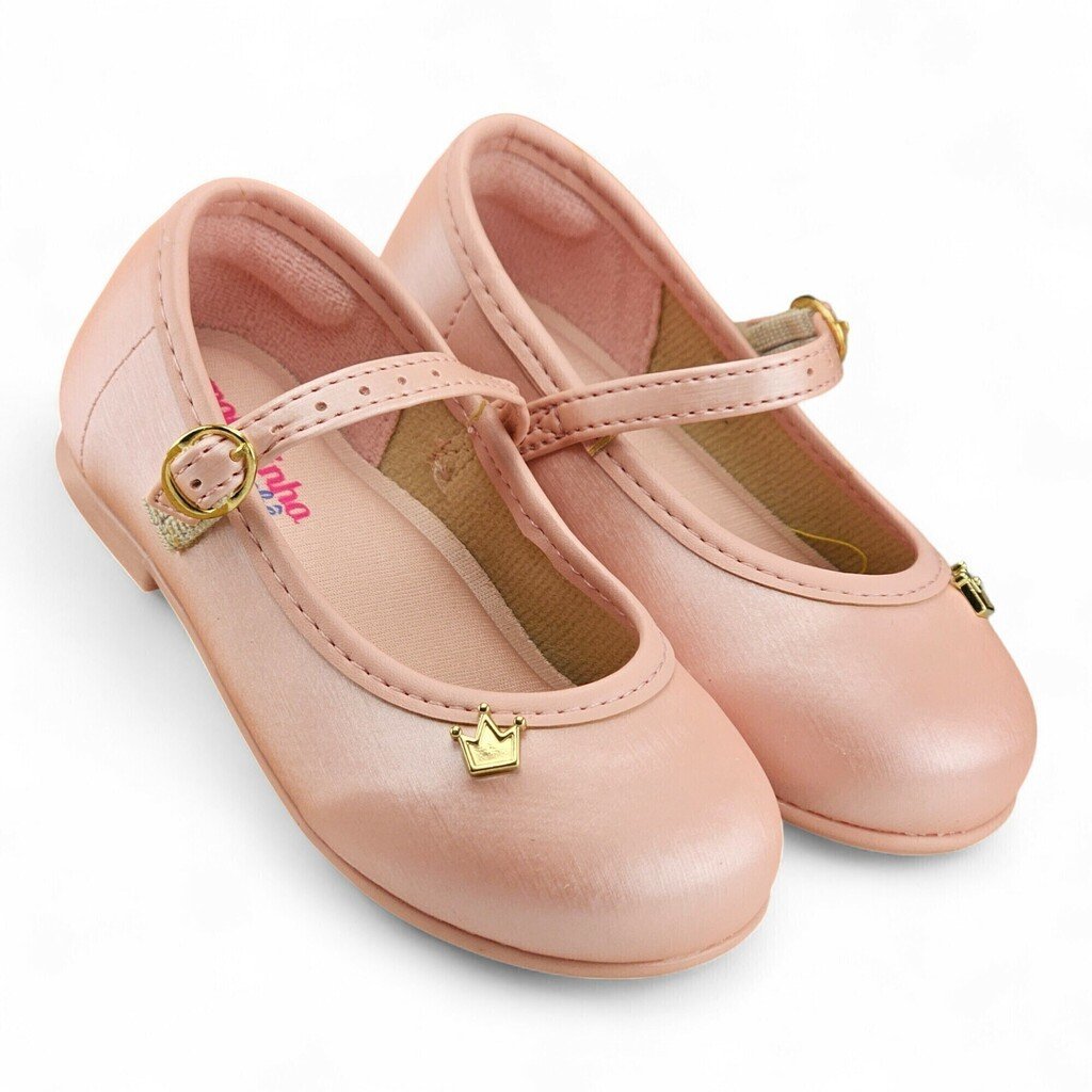 Sapatilha Feminina Molekinha Boneca Detalhe Coroa - 21061041 Rosa 3