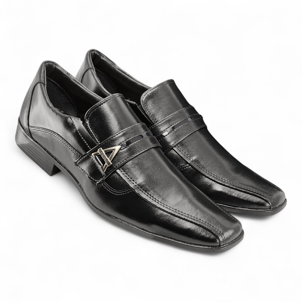 Sapato Masculino Bertelli Social Bico Quadrado Slip On - -70221 Preto 3