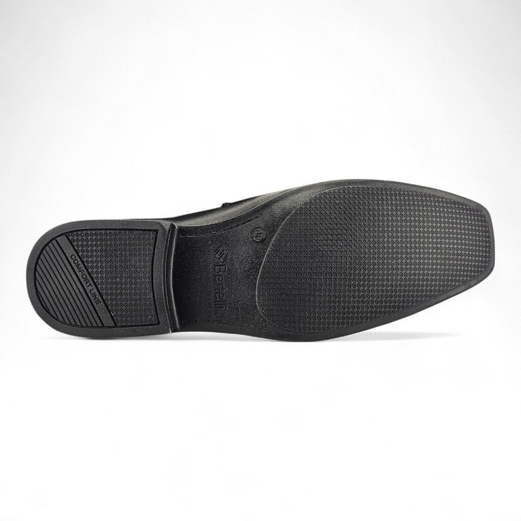Sapato Masculino Bertelli Social Bico Quadrado Slip On - -70221 Preto 5