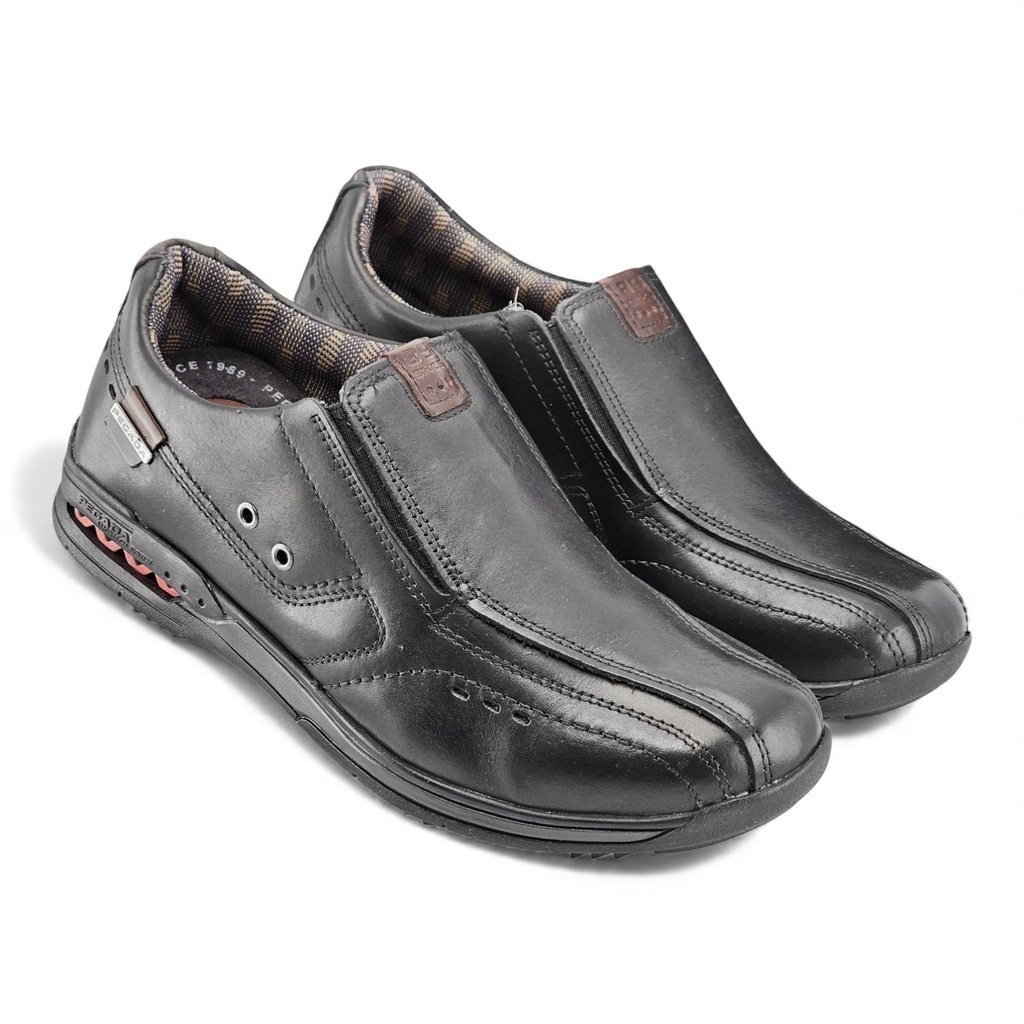 Sapatênis Masculino Pegada Amortech Couro Preto - 114859 Preto 3