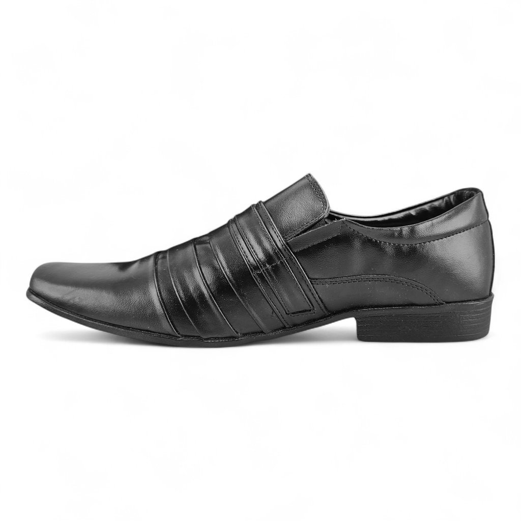 Sapato Masculino Bertelli Social Bico Quadrado Preto - -70019 Preto 2