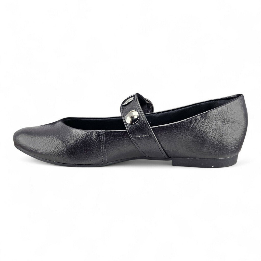 Sapato Feminino Dakota Boneca Detalhe Bolas Metal Tira - D0601 Preto 2