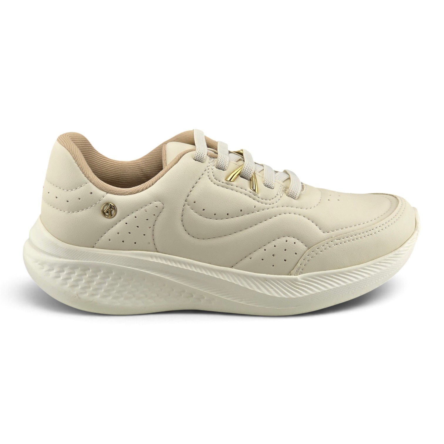 Tenis Feminino Kolosh  Solado EVAFit Cabedal Costuras Matelassê  Cadarço Elástico Calce Fácil - e0405