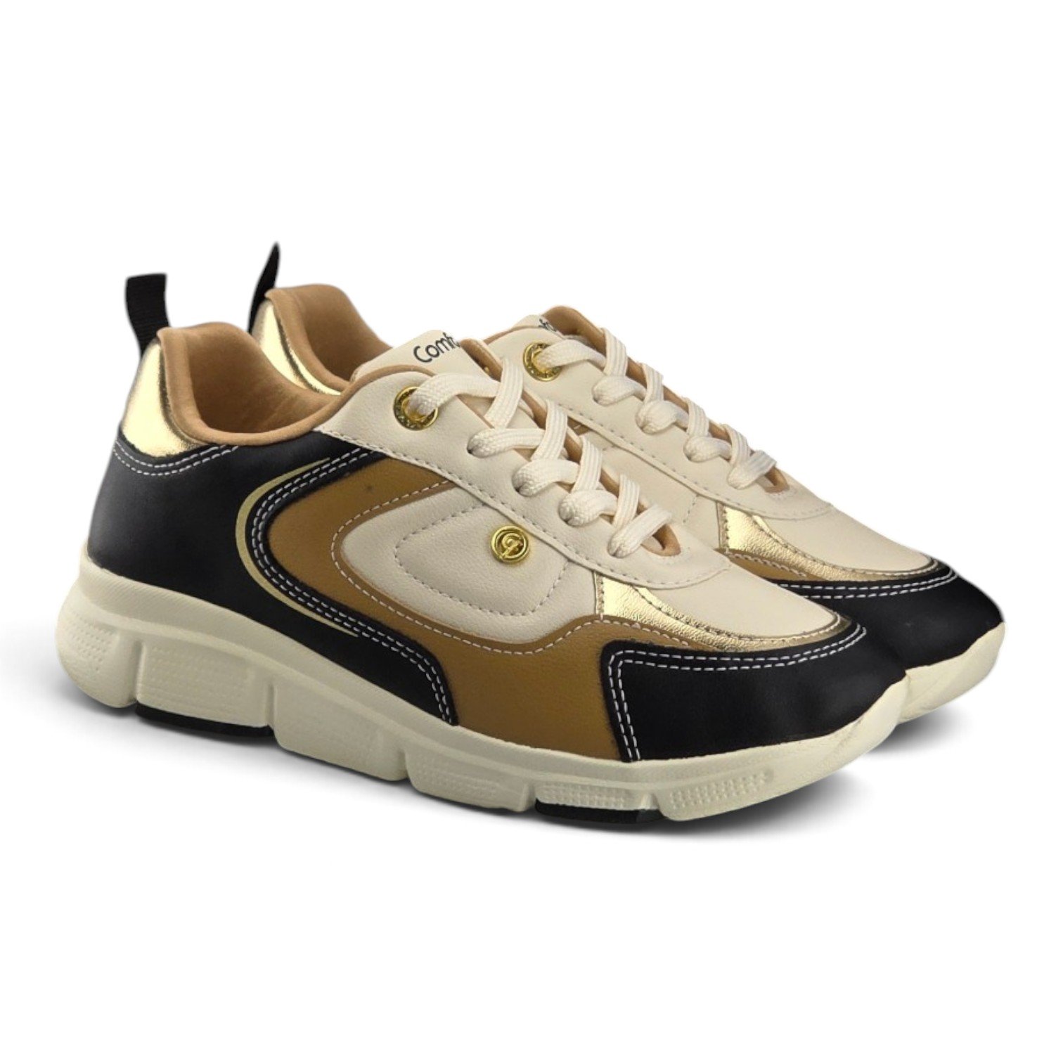 Tenis Feminino Casual Comfortflex Napa Supreme Tricolor -2690403 Preto 4