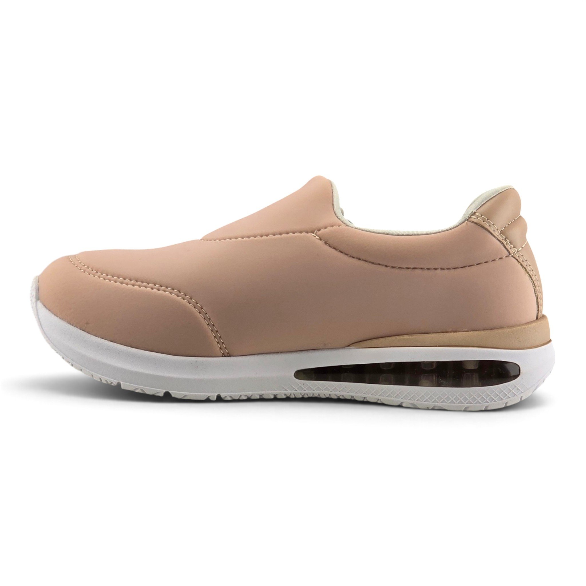 Tenis Feminino Comfortflex Soft Ziper Lateral Sola com Gel - 2448401 Bege 3