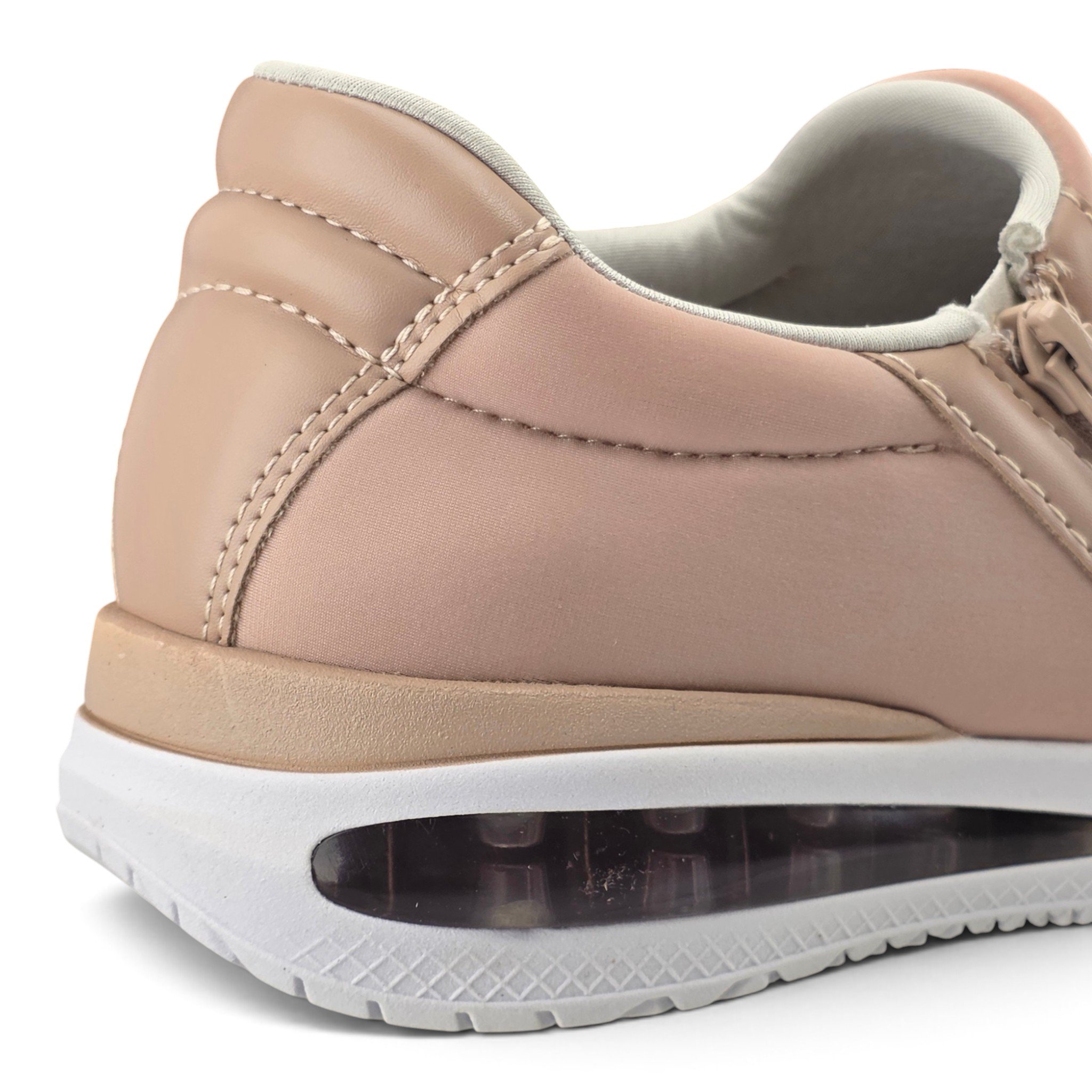 Tenis Feminino Comfortflex Soft Ziper Lateral Sola com Gel - 2448401 Bege 5