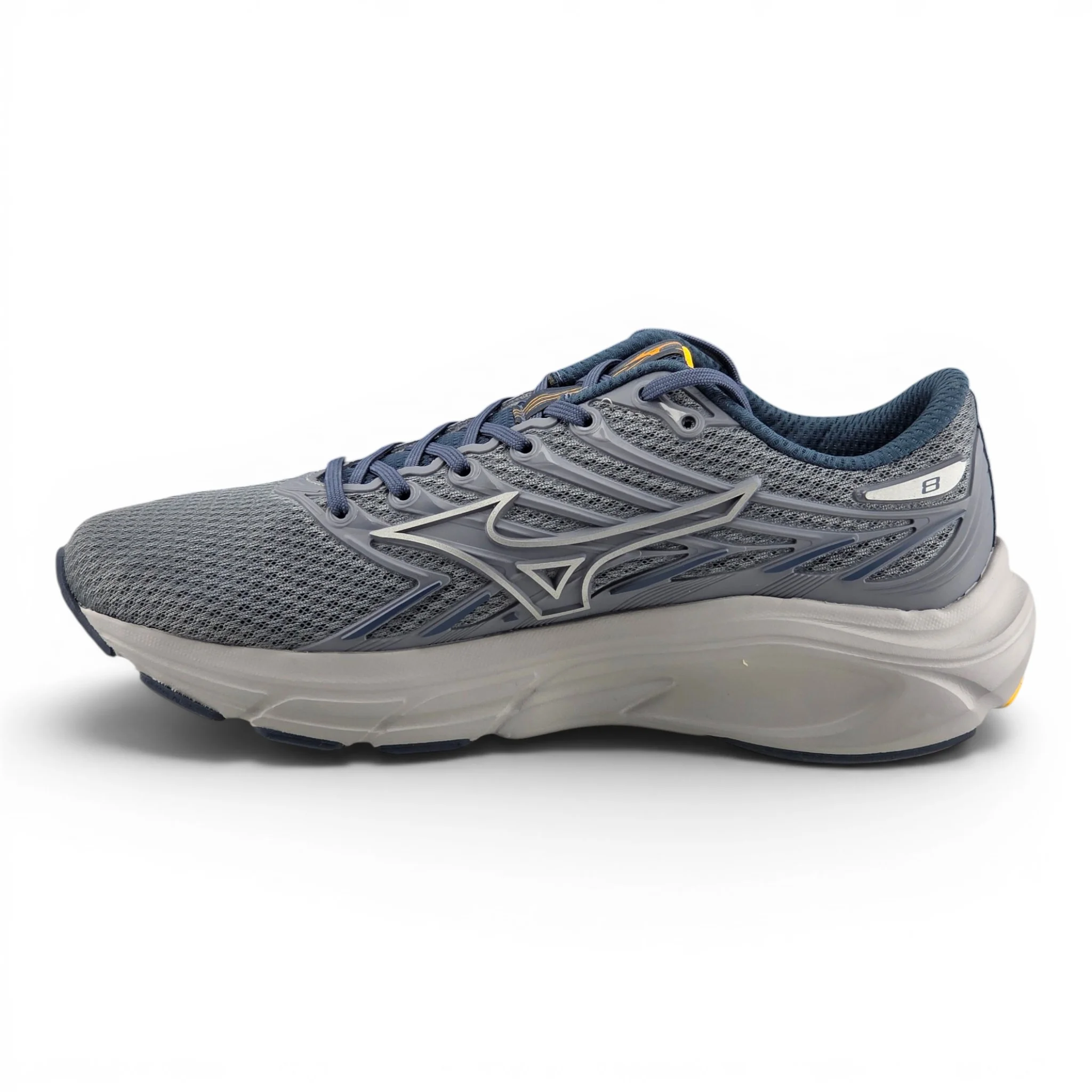 Tênis Mizuno 101043043 Jet 8 Mesh softierfoam cinza/amarelo Cinza 3