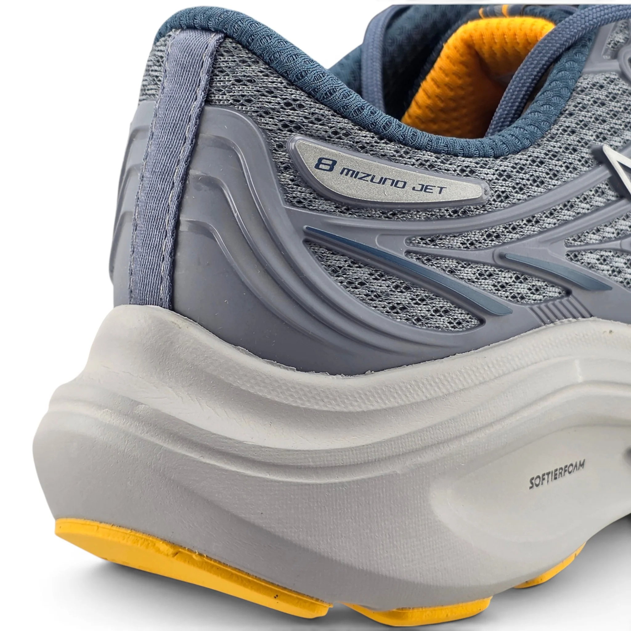 Tênis Mizuno 101043043 Jet 8 Mesh softierfoam cinza/amarelo Cinza 5