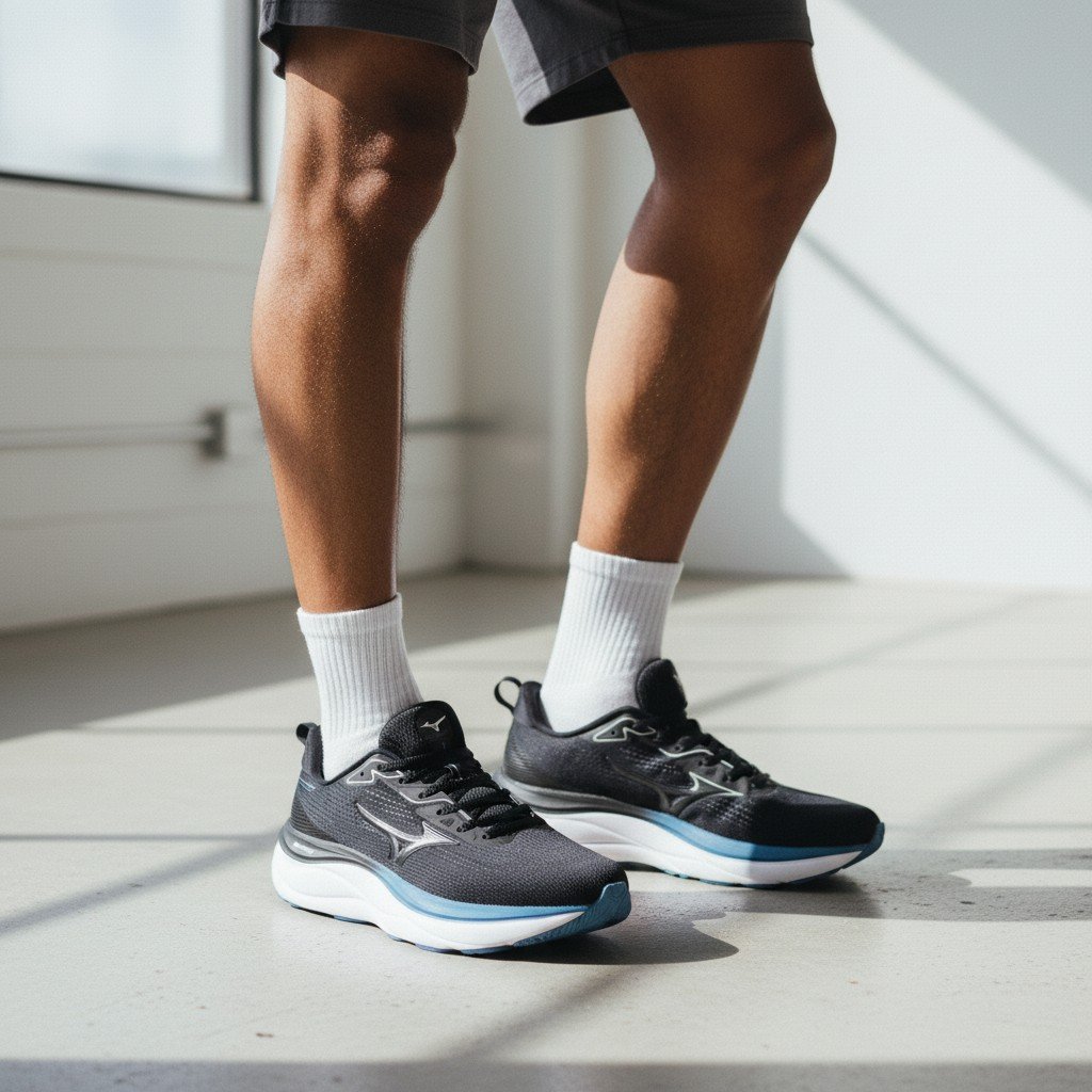 Tenis Mizuno Enerzy Skyrun Knit Cor Preto -101145145 Preto 2