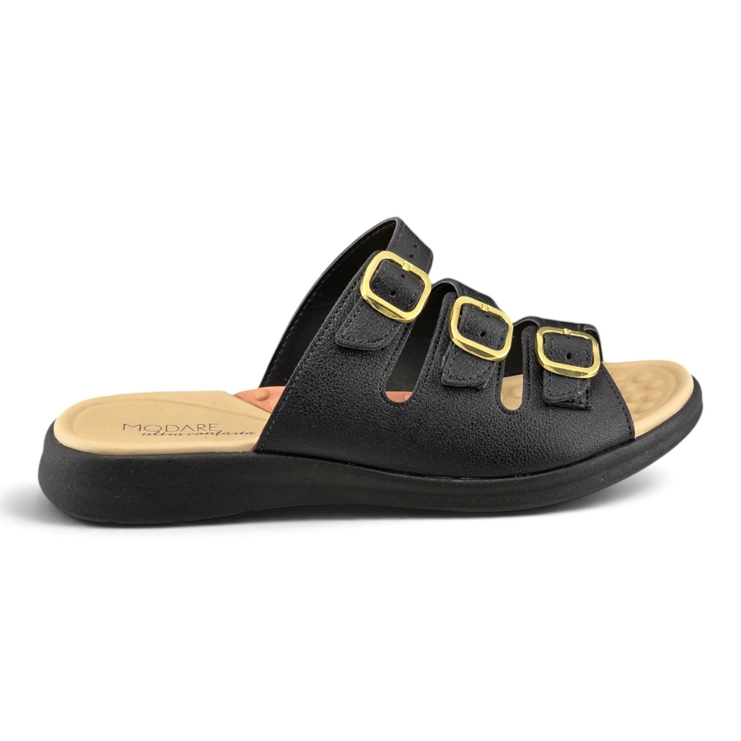 Tamanco Feminino Modare Três Tiras com fivela Regulável -7174122