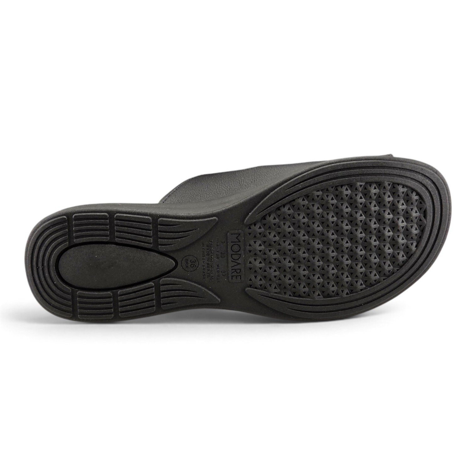 Tamanco Feminino Modare Três Tiras com fivela Regulável -7174122 Preto 5