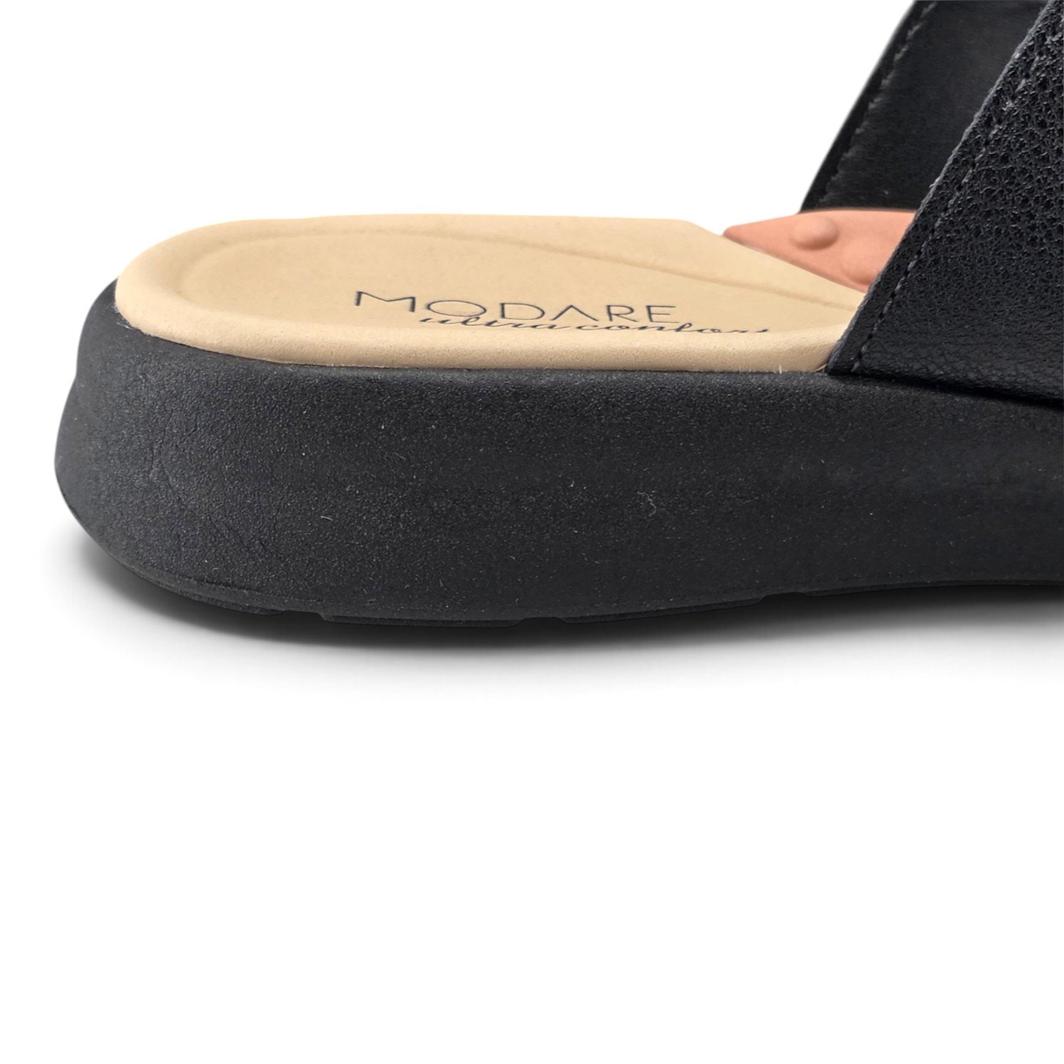 Tamanco Feminino Modare Três Tiras com fivela Regulável -7174122 Preto 7
