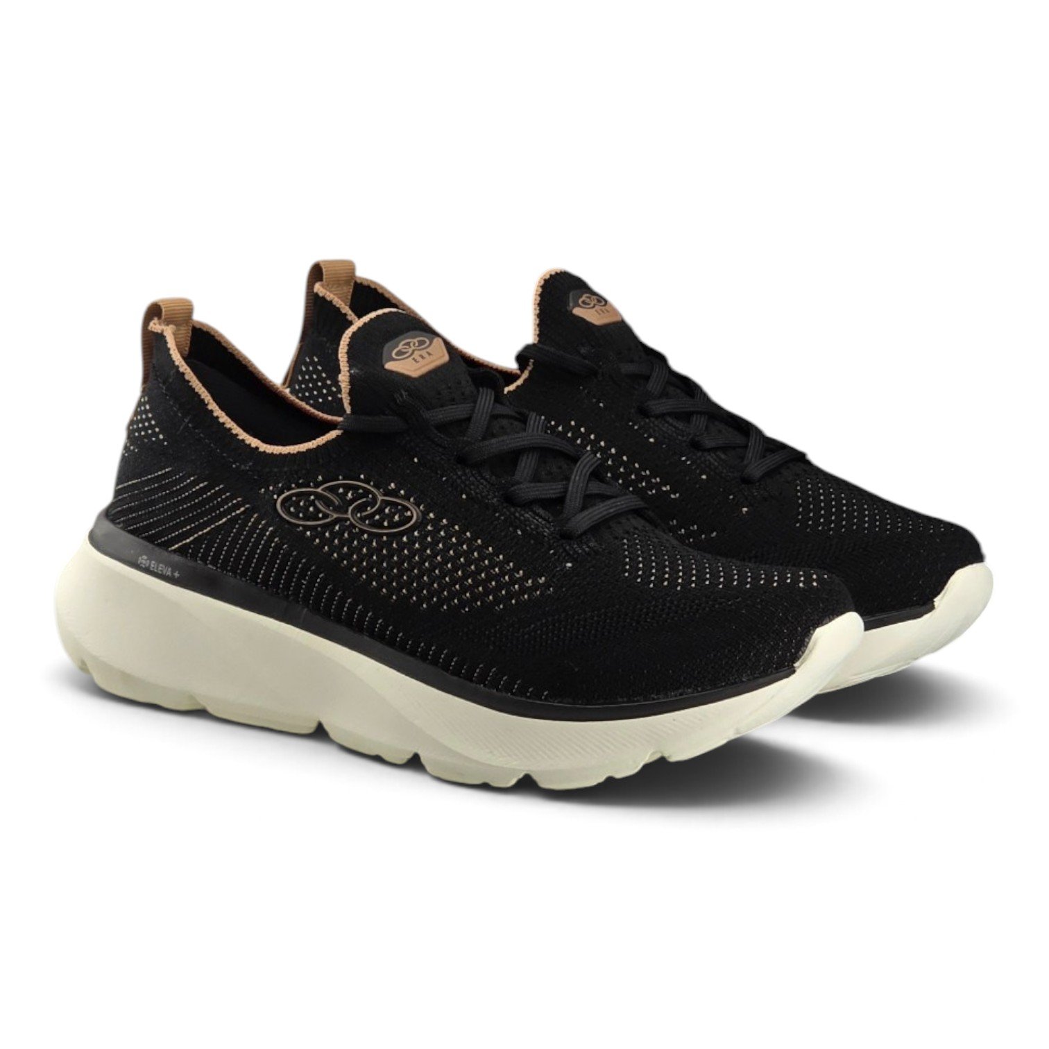 Tenis Feminino Olympikus Era Knit Sola Eleva+ Preto Conforto Estilo e Performance no Seu Dia Preto 4