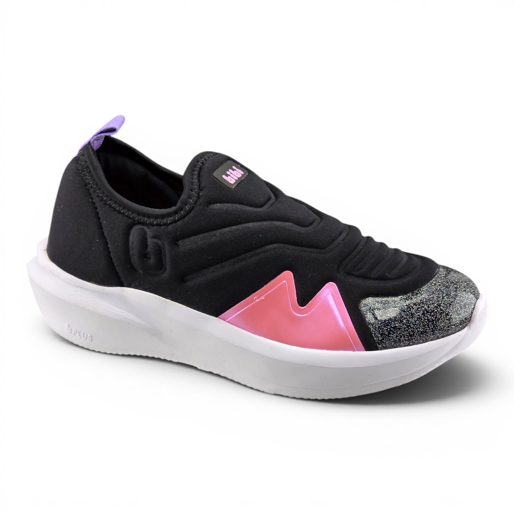 Tênis Bibi 1294032 slip metalasse c/glitter volt-16 pto Preto 4