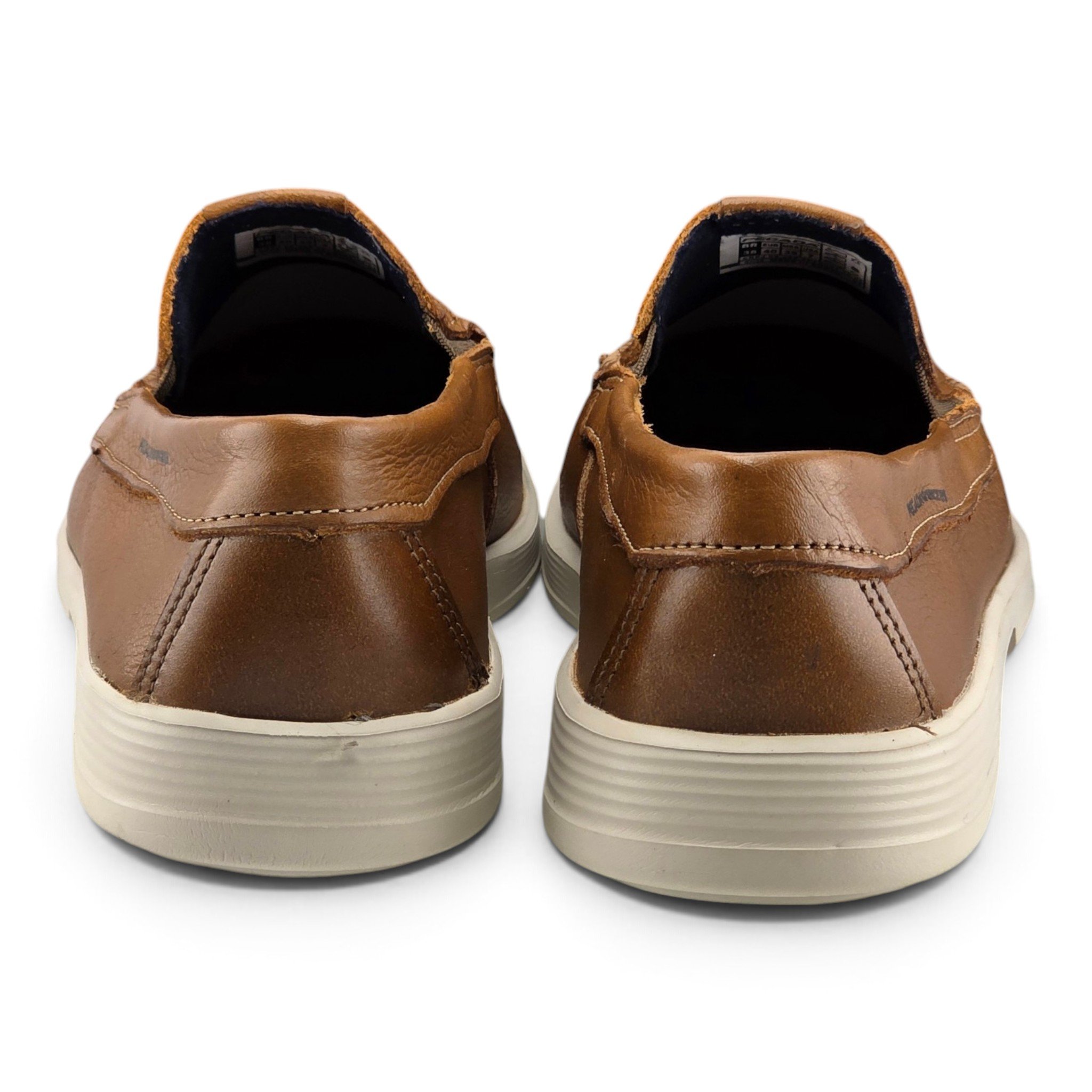 Sapato Masculino Pegada Mocassim Levitech Couro Detalhe Costura Lateral Com Elástico - 142306 Marrom 6