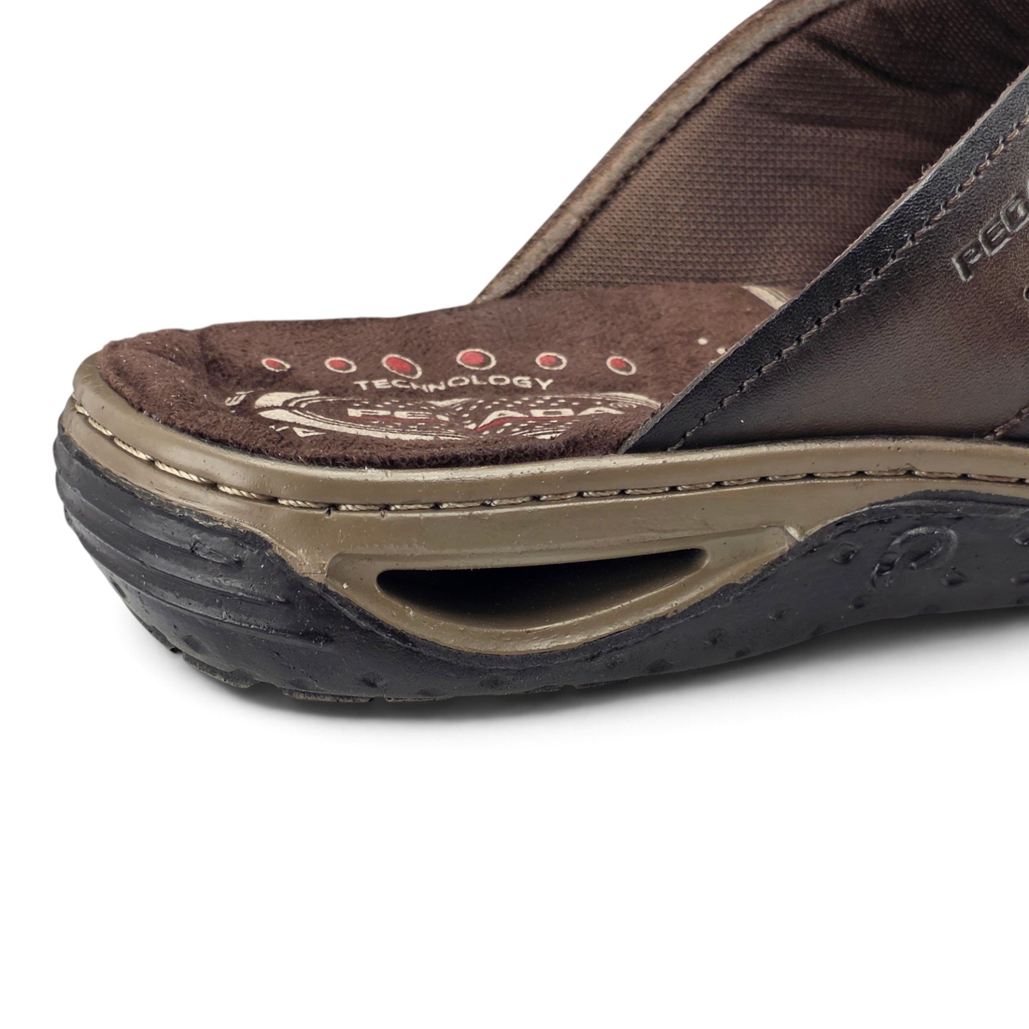 Chinelo Masculino Pegada Couro Tiras Cruzadas -131661 Marrom 7