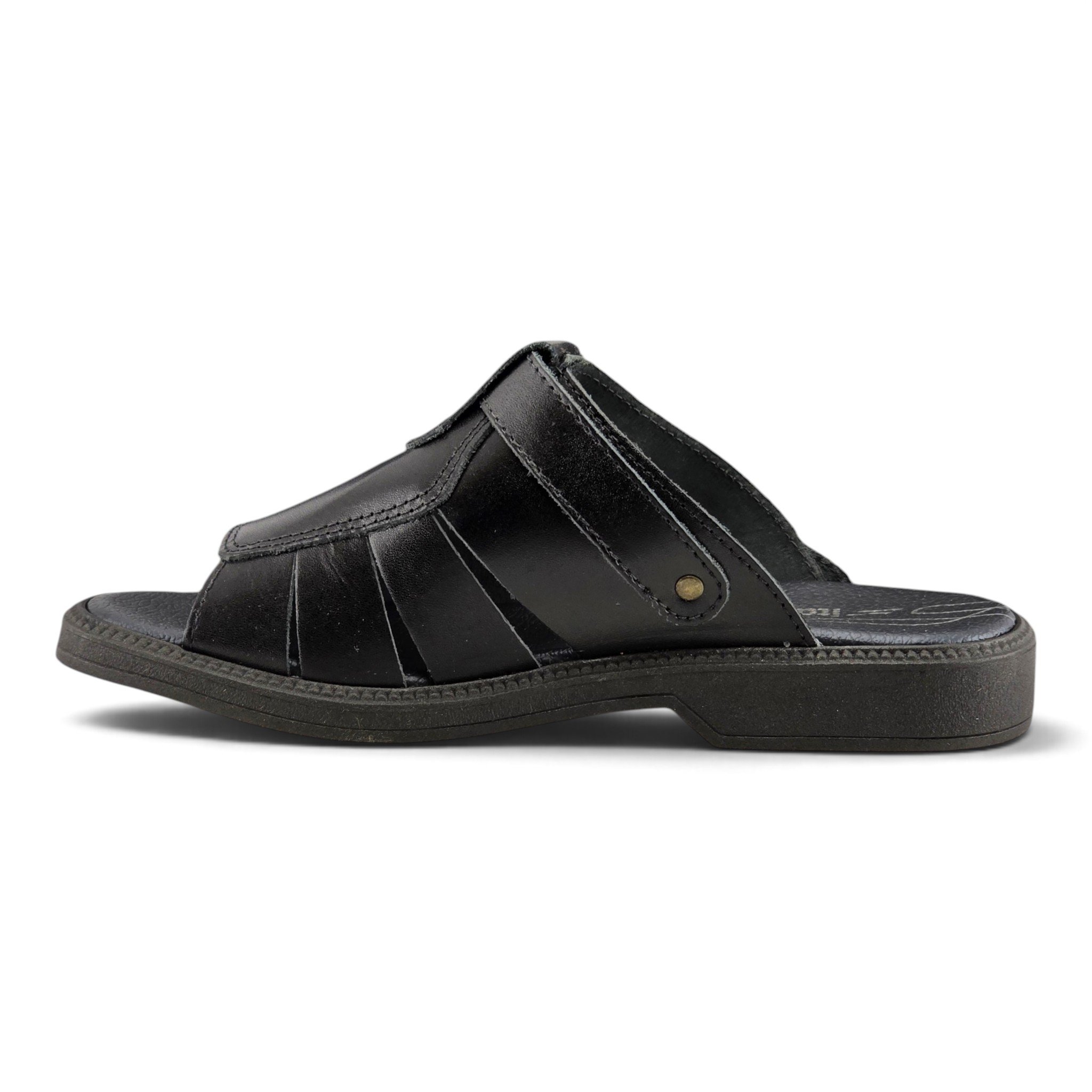 Chinelo Que Vira Sandália Masculino Itapuã em Couro - 1603 Preto 3