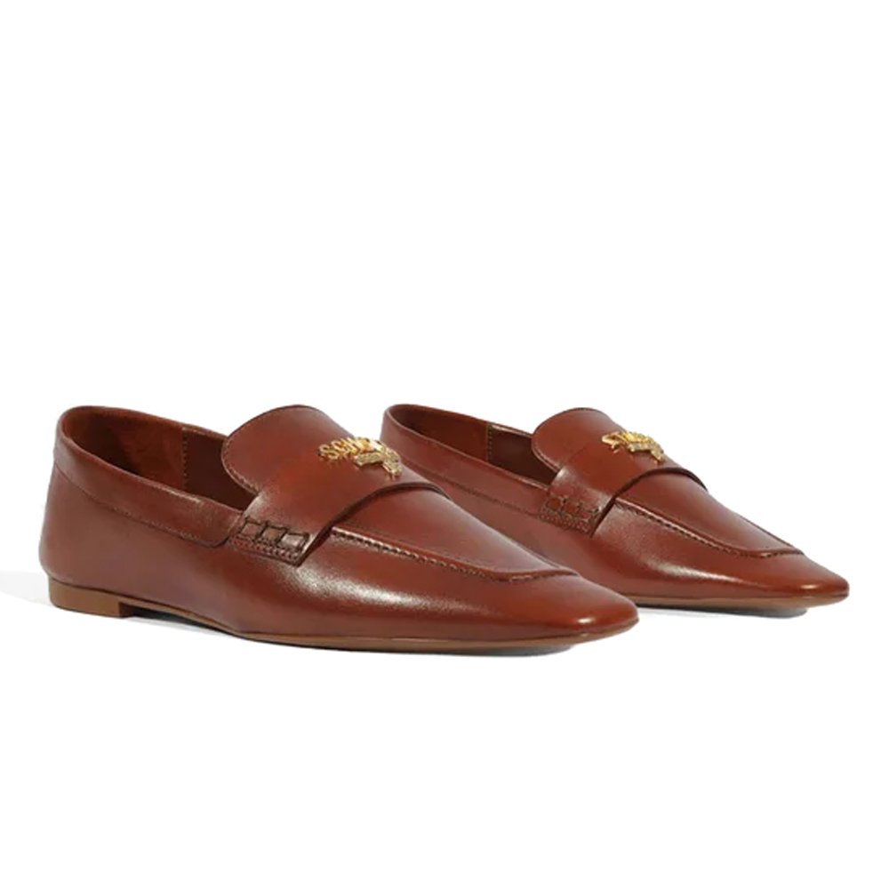 Mocassim Schutz Flat Shop Couro Marrom Marrom 5