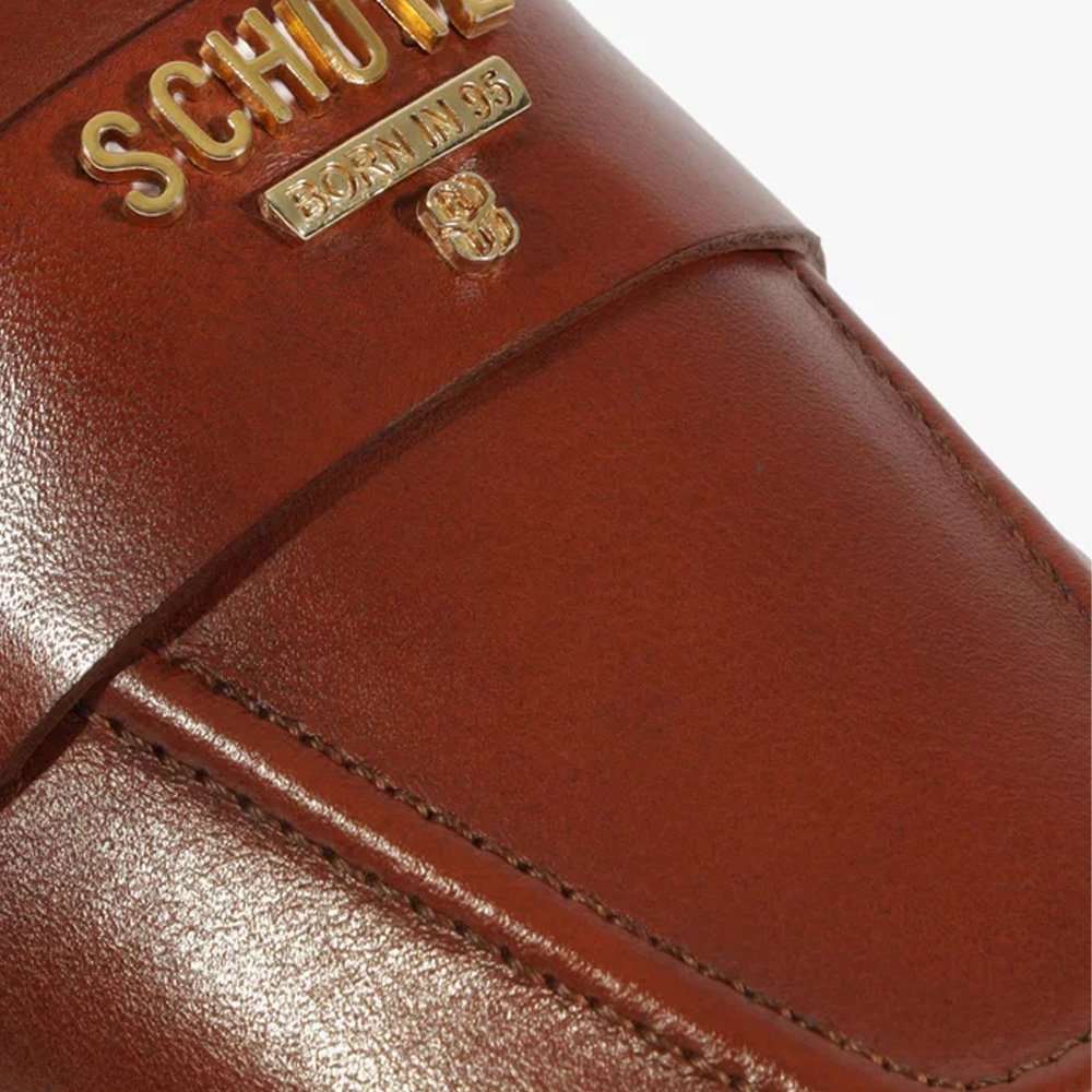 Mocassim Schutz Flat Shop Couro Marrom Marrom 6