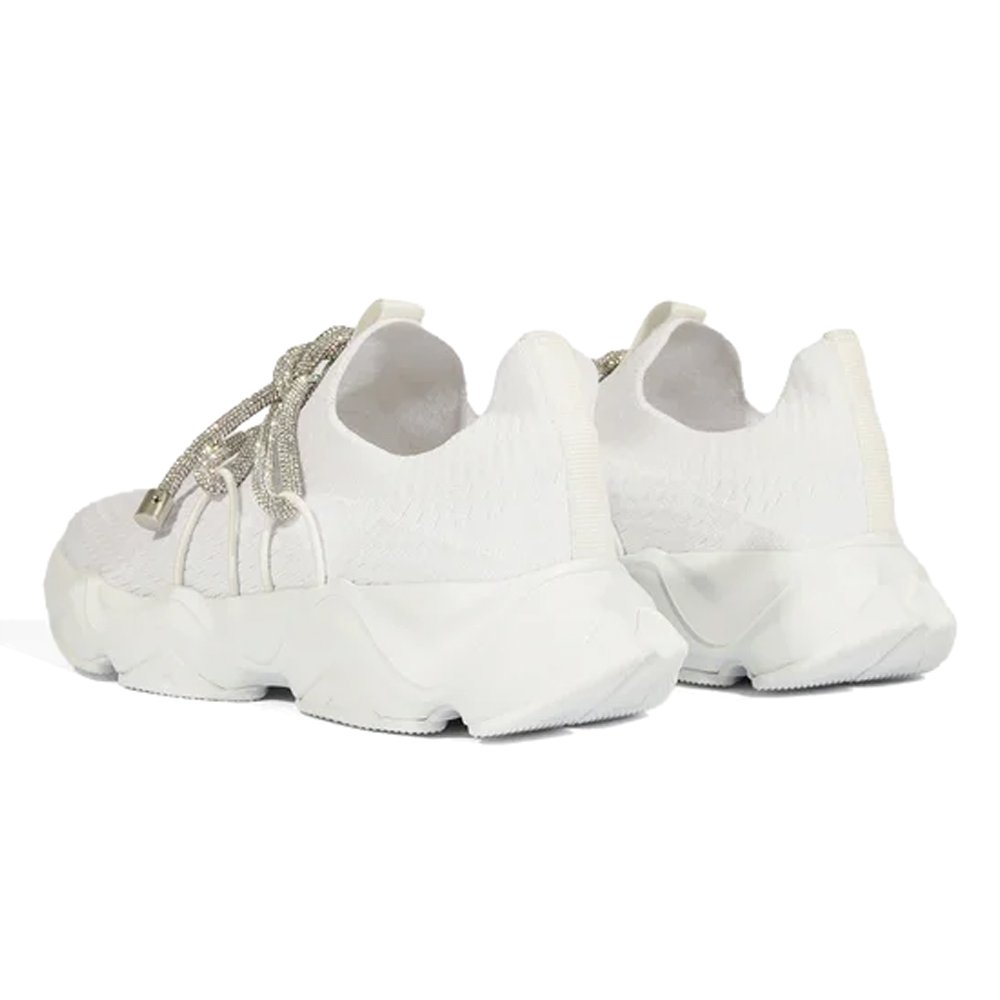 Tênis Schutz Tecido Knit Brilho Branco Branco 4