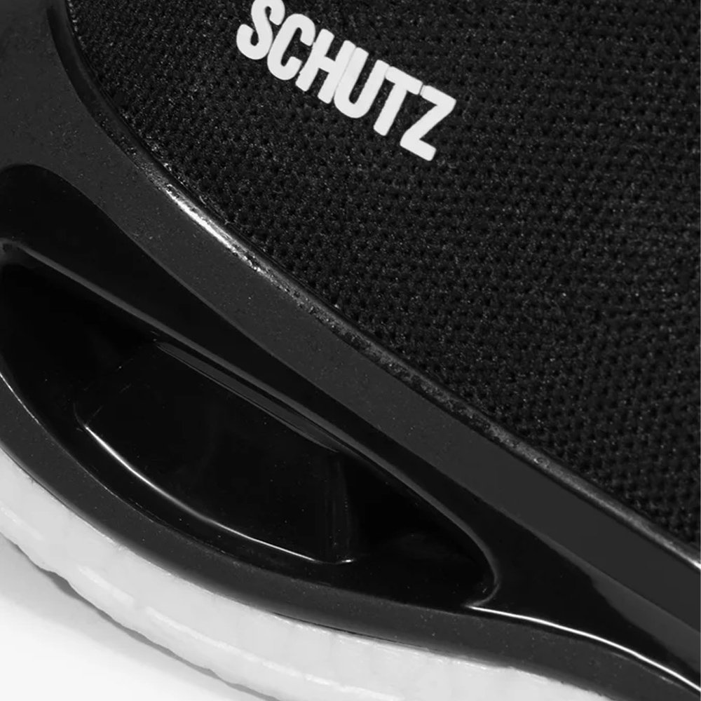 Tênis Schutz Slip On Knit Tecido Preto Preto 6