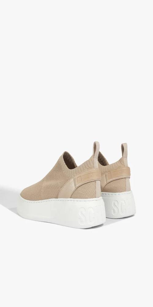 Tênis Schutz Sem Cadarço Tecido Knit Bege 4