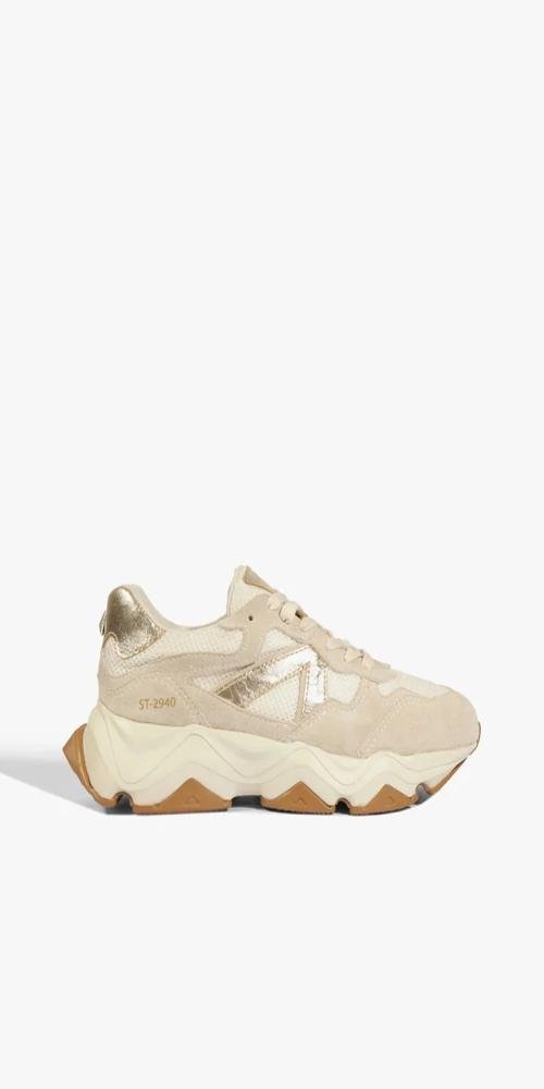 Tênis Schutz Camurca ST 2940 Branco Rosé