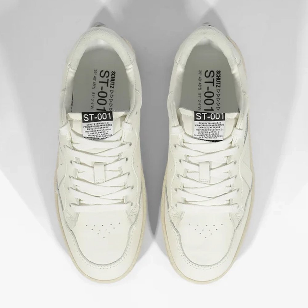 Tênis Schutz ST 001 Couro Branco Branco 5