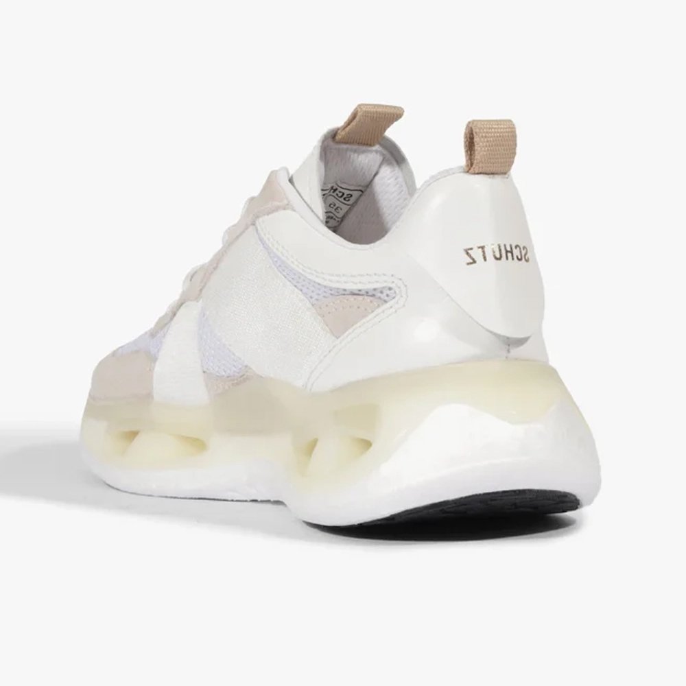Tênis Schutz Casual Camurça Logo Branco Branco 5
