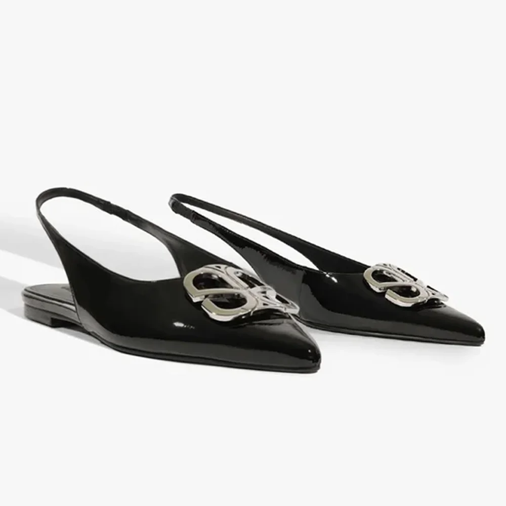 Sapatilha Schutz Slingback Femme Icon Couro Preto 3
