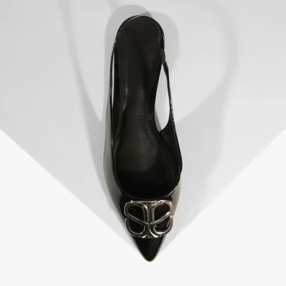 Sapatilha Schutz Slingback Femme Icon Couro Preto 5