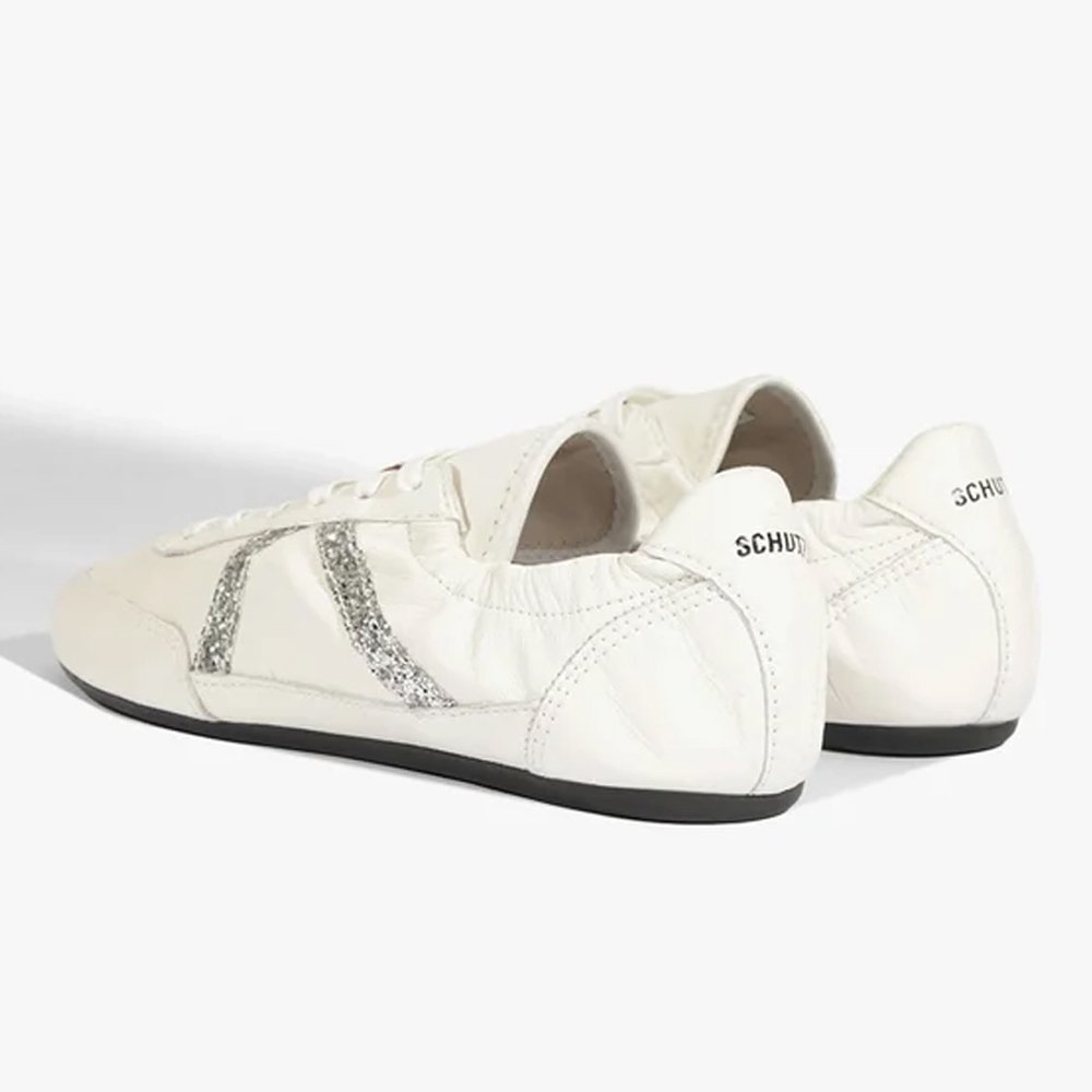 Tênis Schutz Sneakerina Retro 95 Couro Brilho Branco Branco 6