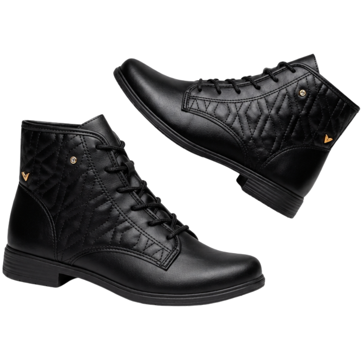 Bota Coturno Feminino Mississipi Cano Curto J0802 Preto 3