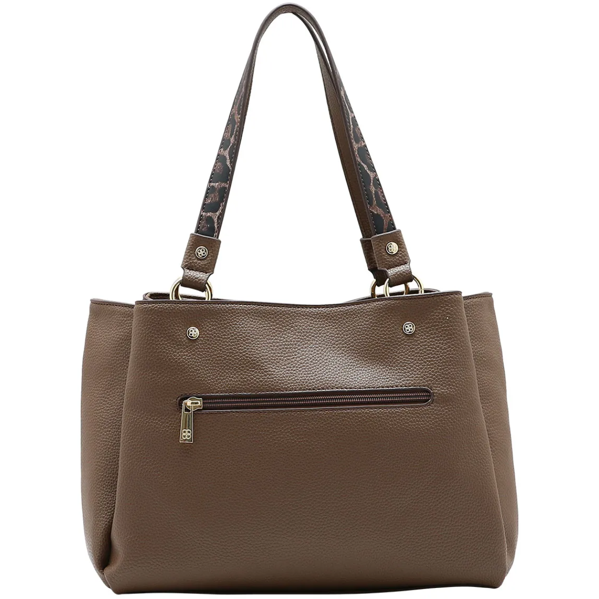 Bolsa Chenson Tote Média Safari Animal Print Ombro 3485684 Marrom 3