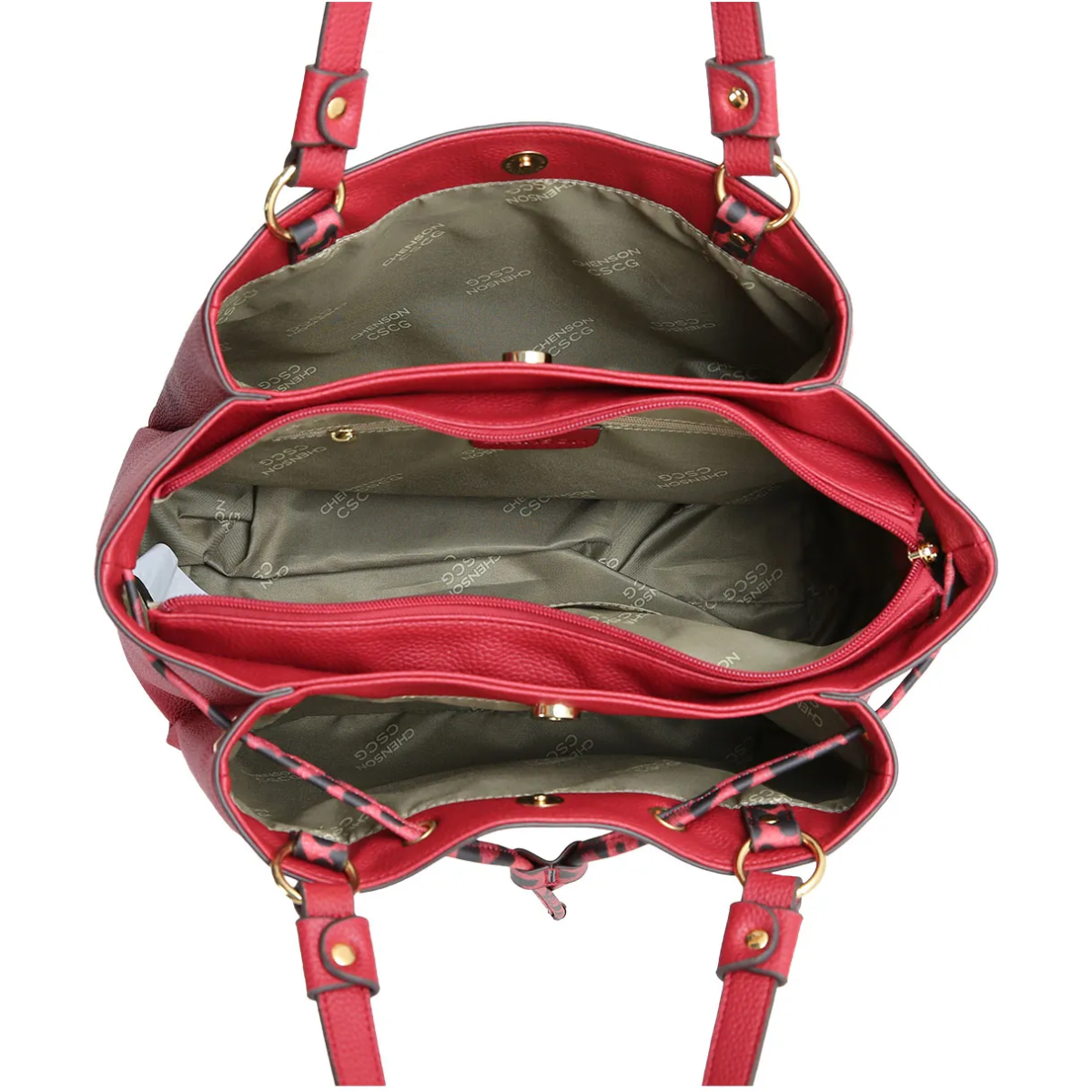 Bolsa Chenson Tote Média Safari Animal Print Ombro 3485684 Marrom 4