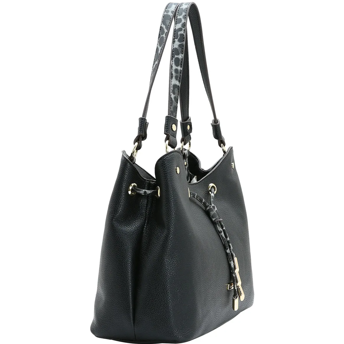 Bolsa Chenson Hobo Grande Animal Print Feminina 3485683 Preto 2