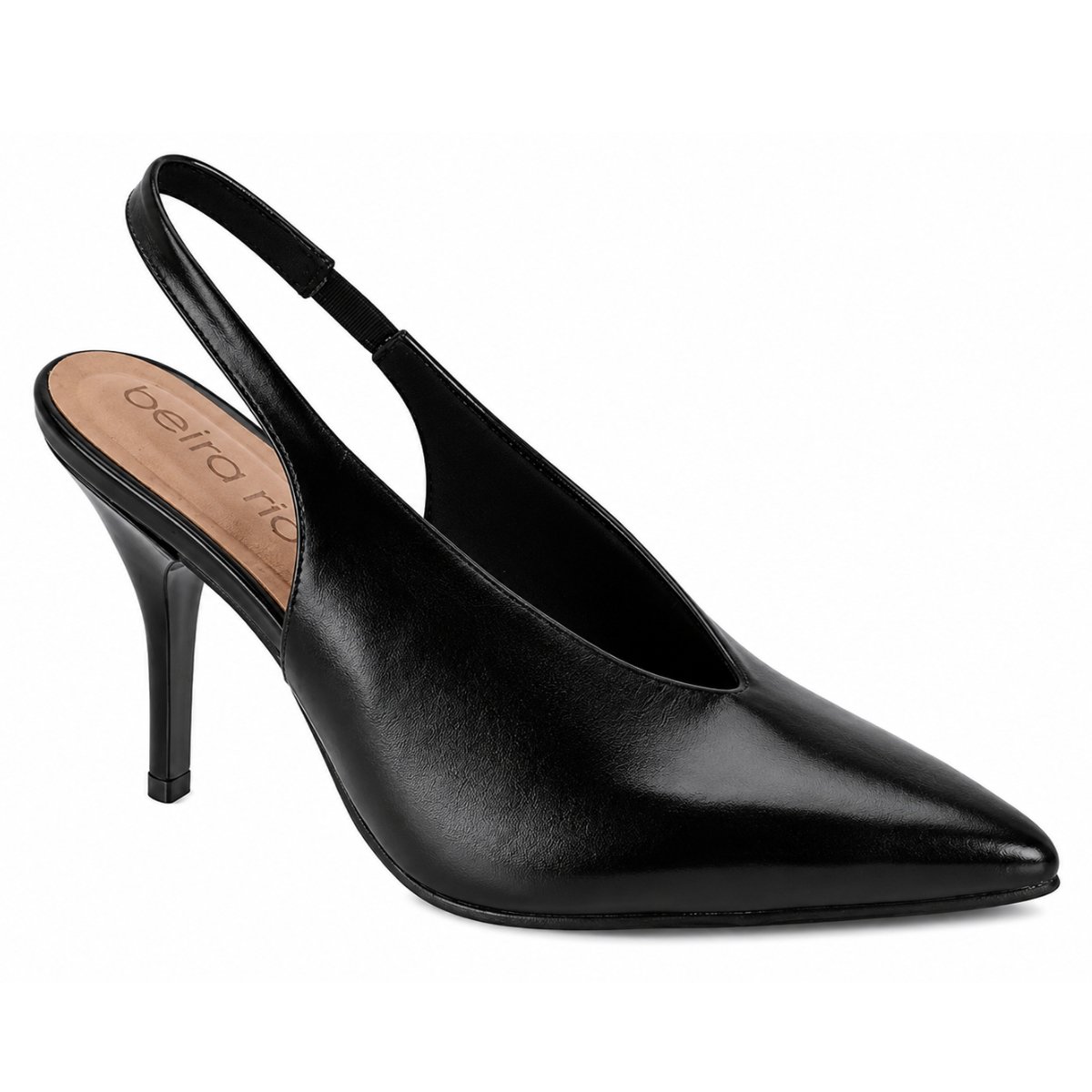 Scarpin Beira Rio Salto Alto Agulha Bico Fino 4122.1607