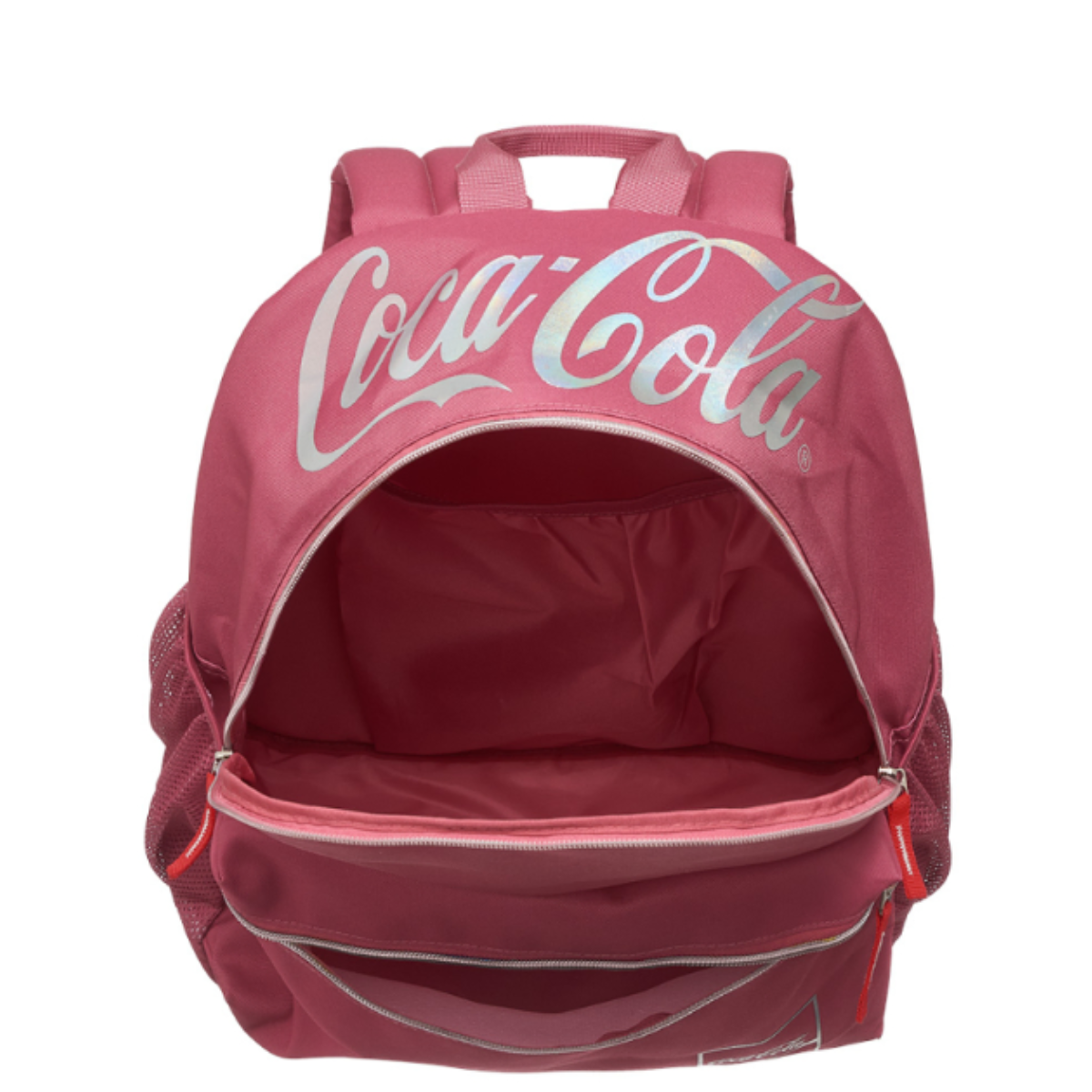 Mochila Coca-Cola Costas Compartimentos Casual 78414304 Rosa 4