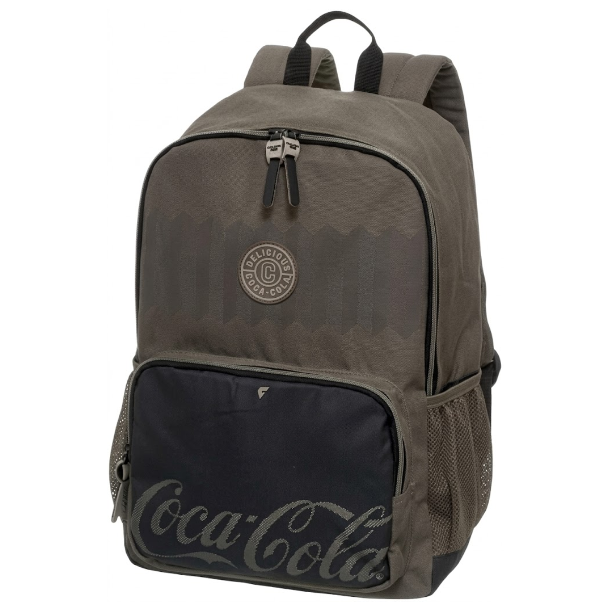 Mochila Coca-Cola 78415004 Poliéster com Bolso Frontal Cinza 1