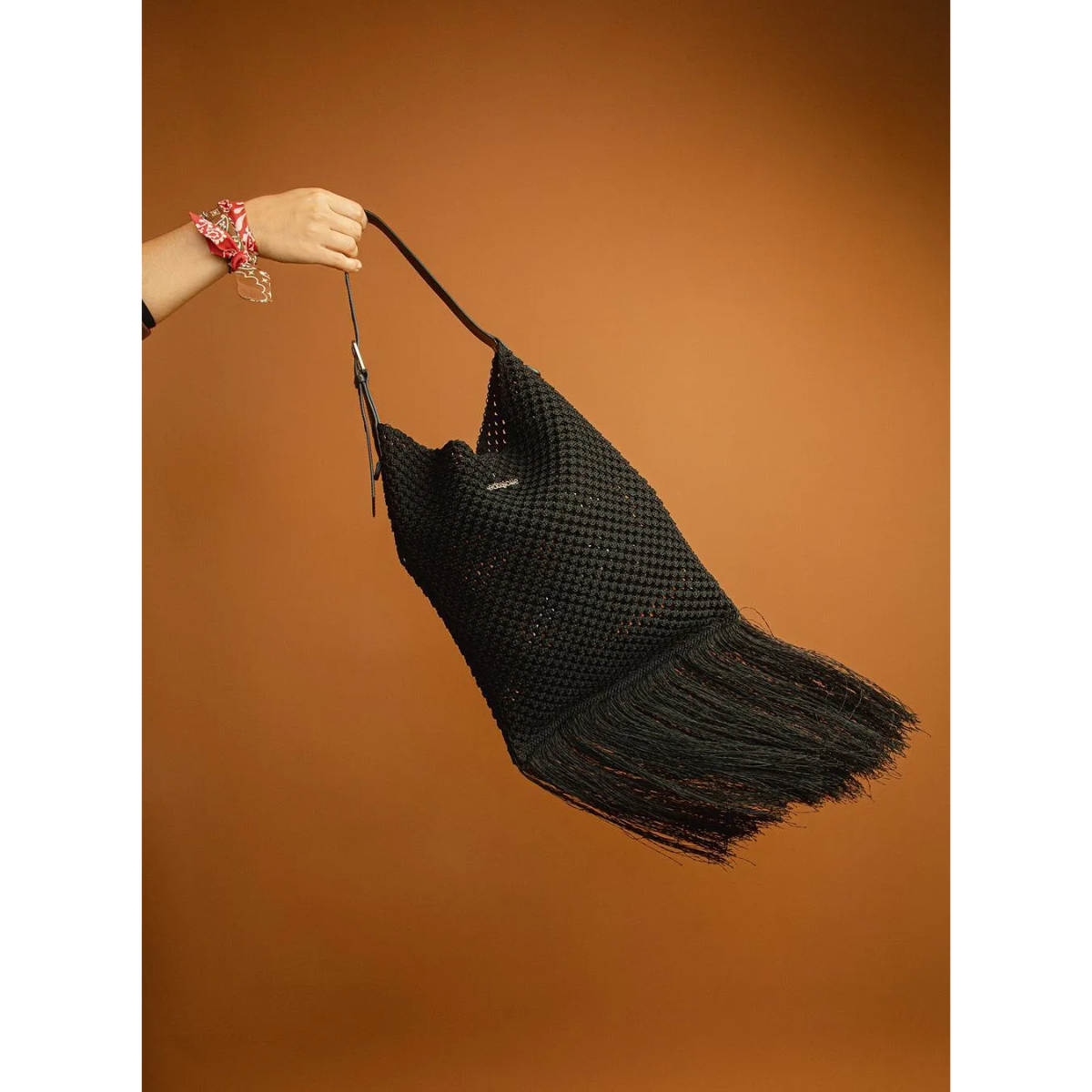 Bolsa Feminina Petite Jolie em Knit Texas PJ11412 Preto 2