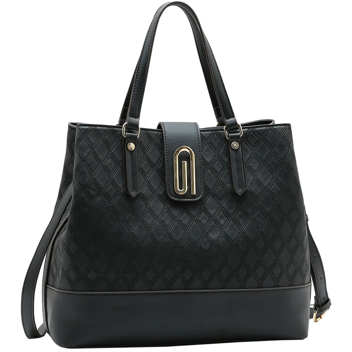 Bolsa Chenson Grande Satchel Max Organize Feminina 3485640 Preto