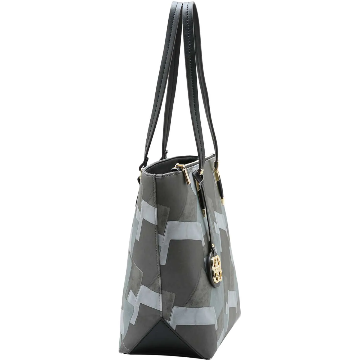 Bolsa Chenson Boho Patchwork Feminina 3485588 Preto 2