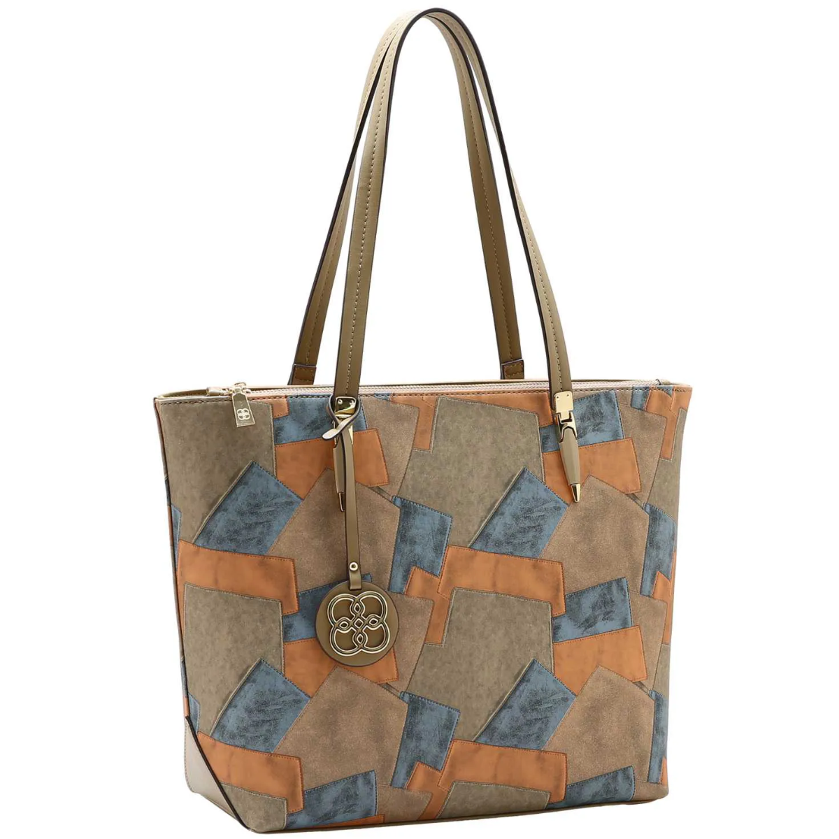 Bolsa Chenson Boho Patchwork Feminina 3485588 Preto 5